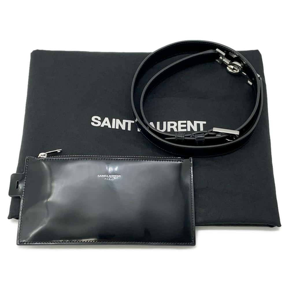 SAINT LAURENT PARIS LE37 2wayShoulder Black742828 Patent Leather