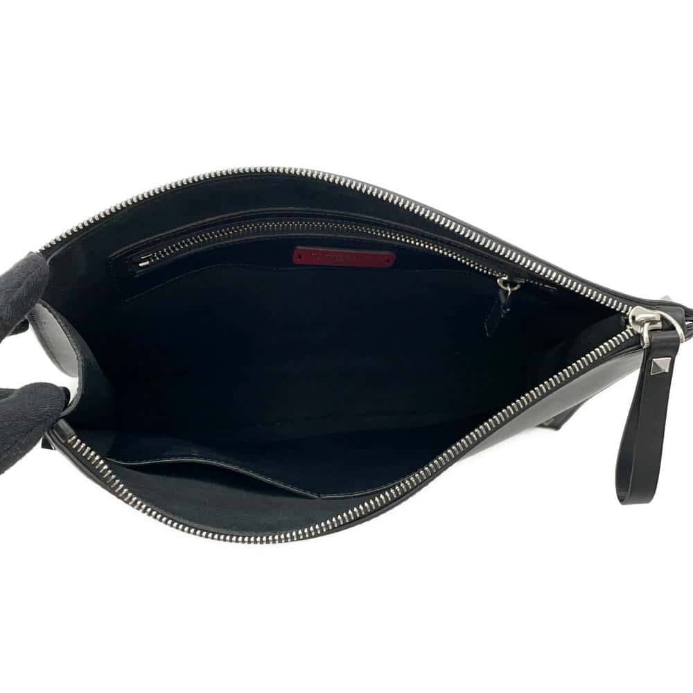 Valentino Garavani VLTN Clutch Bag BlackWY2B0692WJW0NI Leather