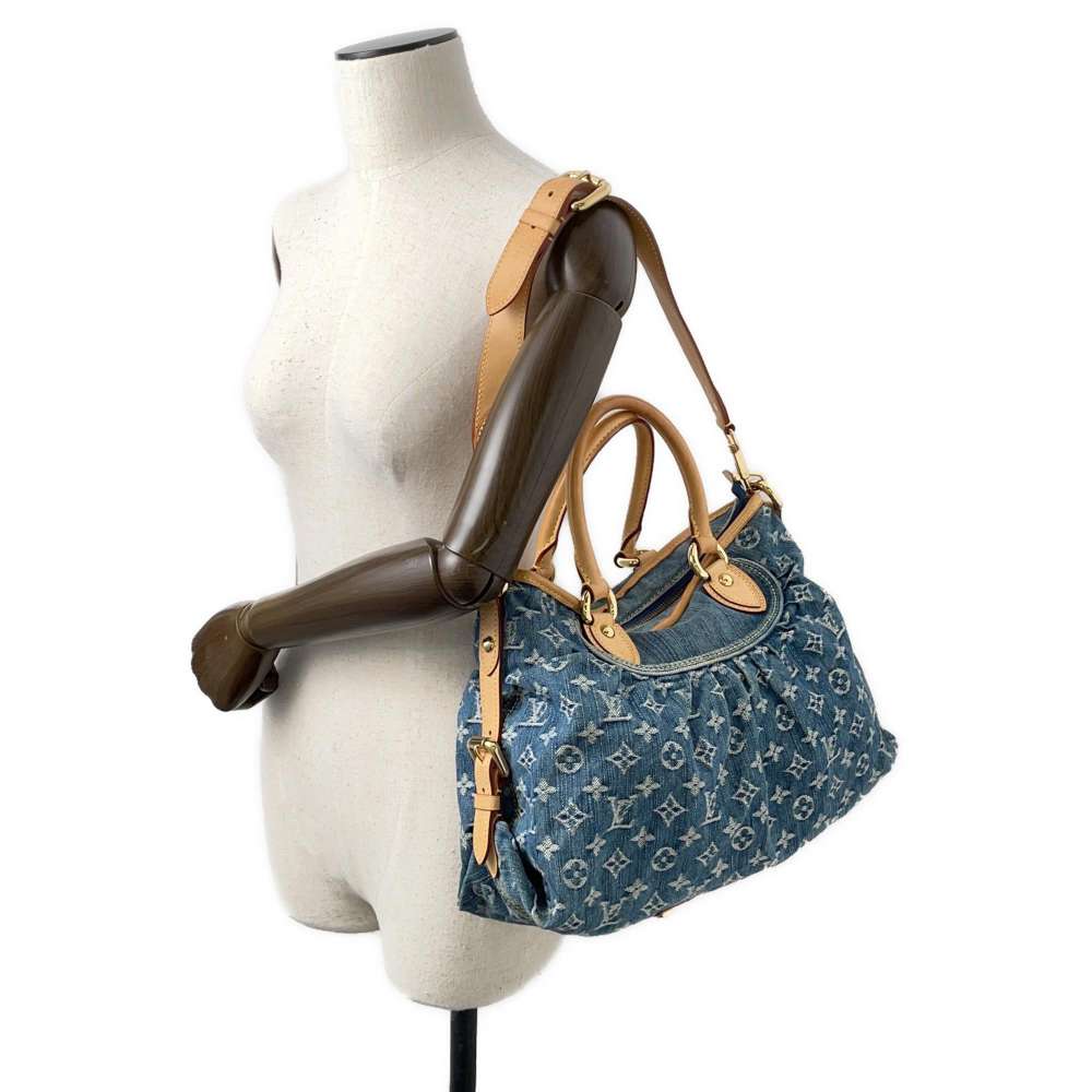LOUIS VUITTON Neo Cabby BlueM95349 Monogram Denim Size MM