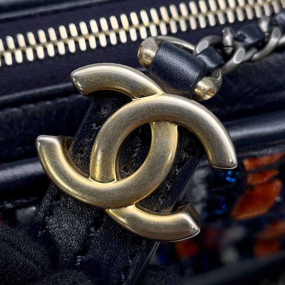 CHANEL Gabriel Do Hobo ChainShoulder MulticolorA93824 Tweed Leather Size Large