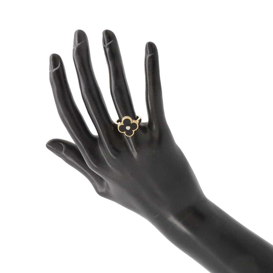 Van Cleef & Arpels Vintage Alhambra 1PD Ring Size 51/#11VCARA41051 18K Yellow Gold