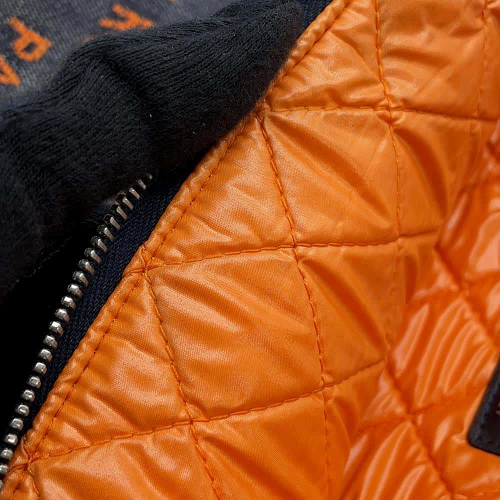 CHANEL Deauville Clutch Bag Navy/OrangeA80117 Denim