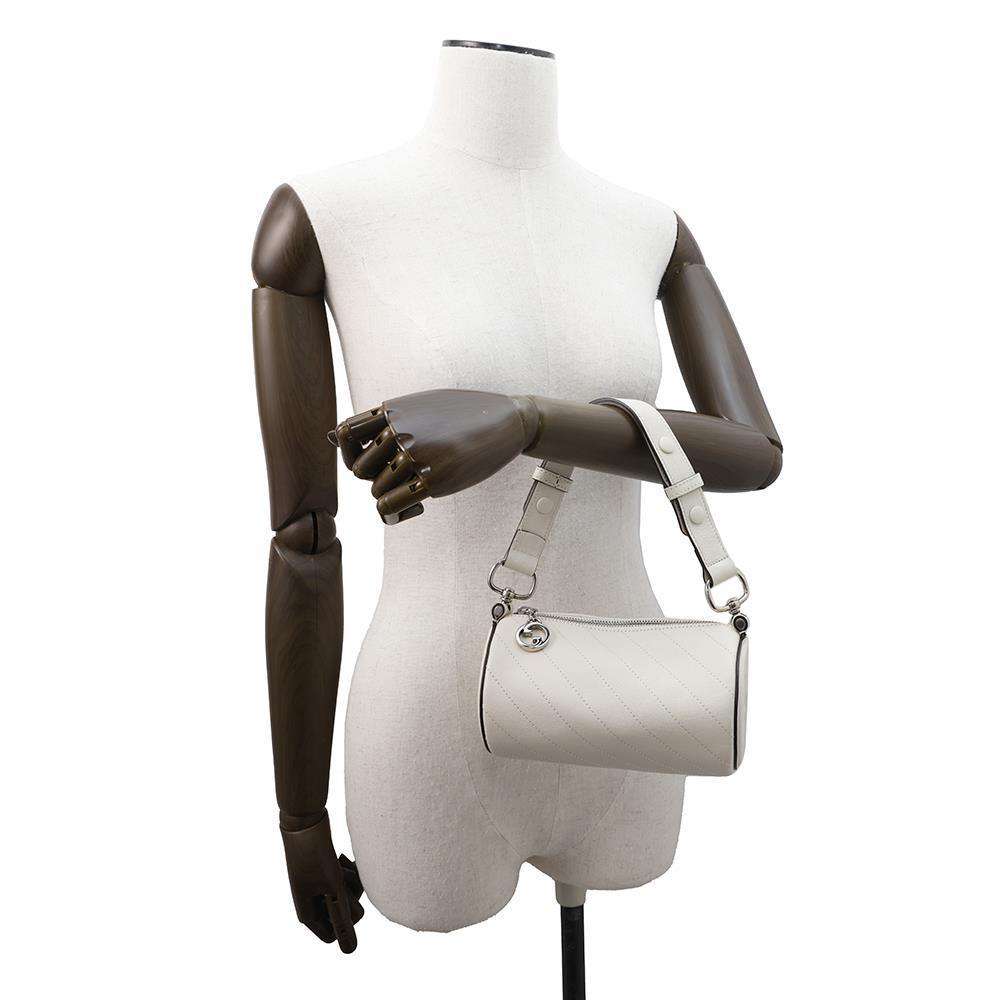 GUCCI Blondie Shoulder Bag White760170 Leather Size Mini