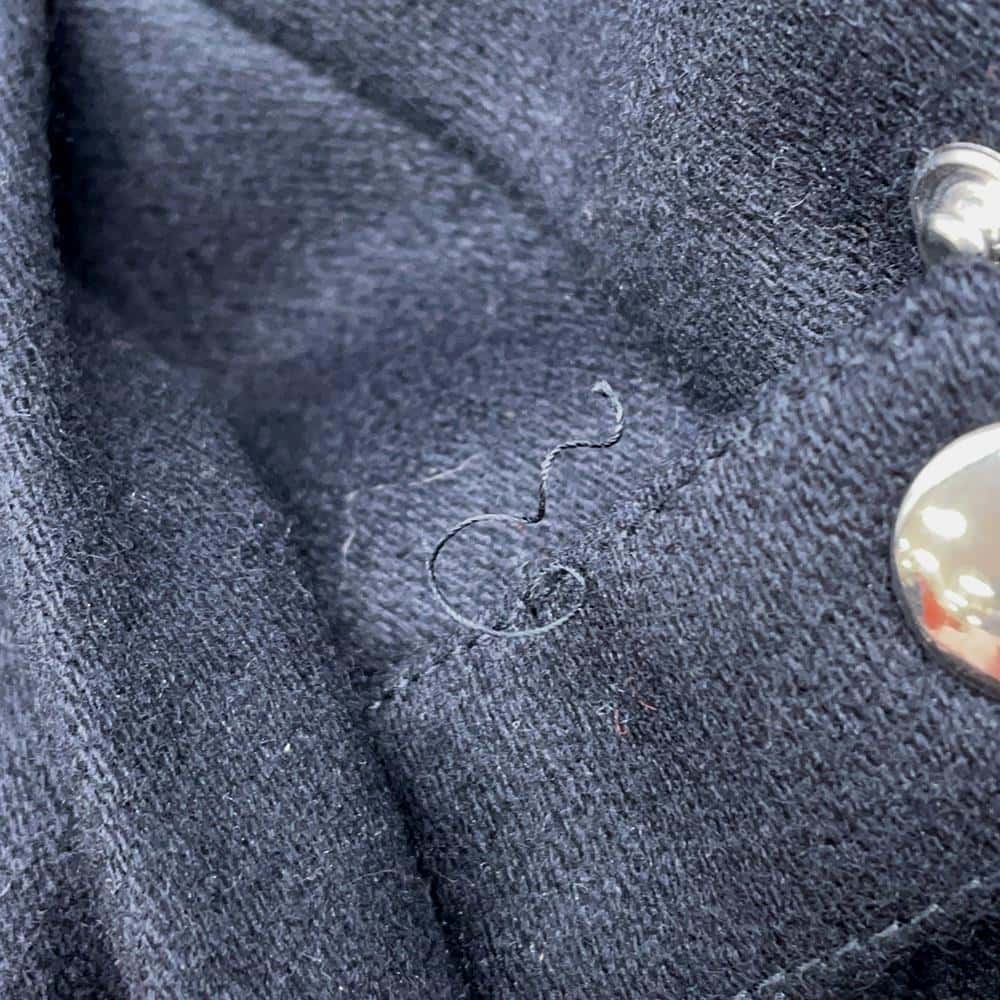 GUCCI Bomber jacket with button detail Size 40 Black712880 Wool 100%