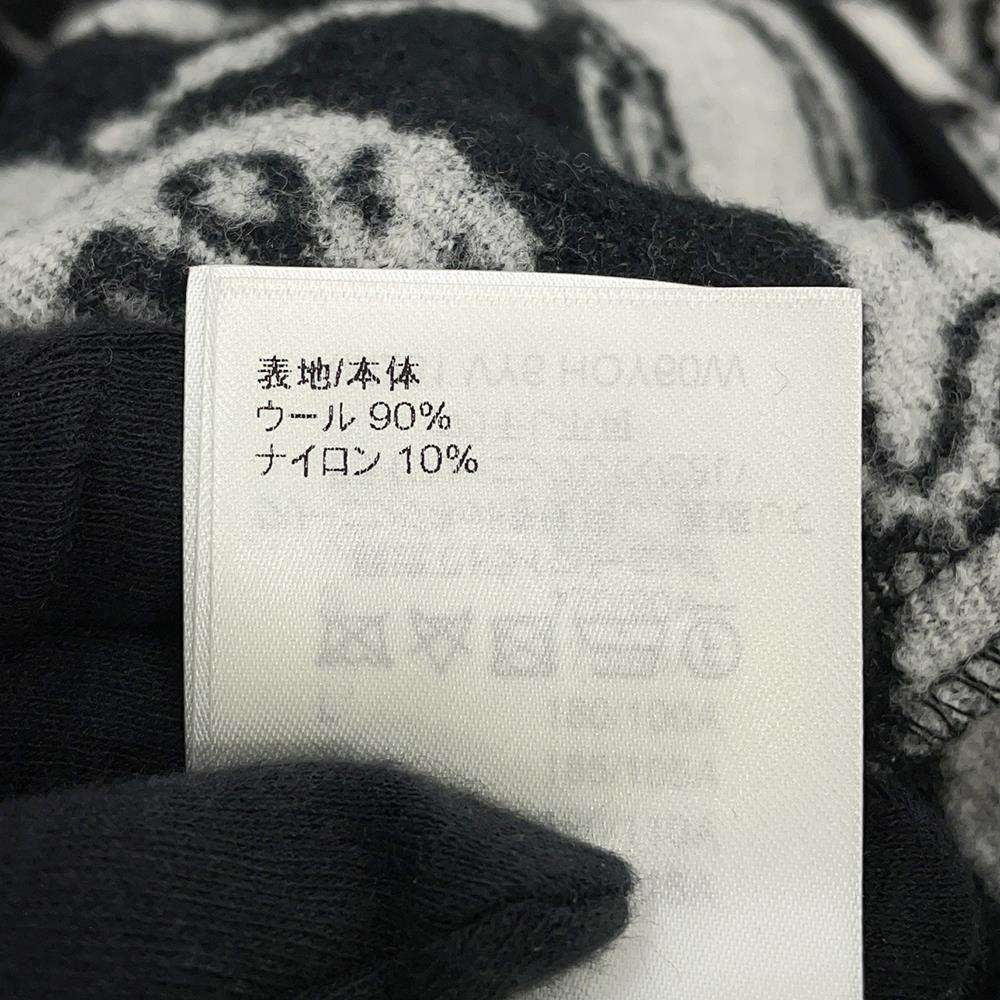 LOUIS VUITTON LV Comic Book Lacquer Jacket Size M White/Black1AB5DO Wool 90% Nylon10%