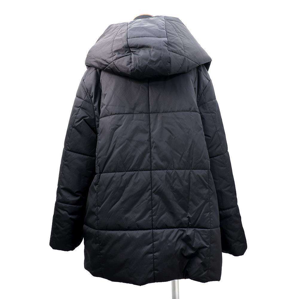 LOUIS VUITTON Short pillow puffer wrap coat Size 38 Black/Brown1AA8YC Nylon100% Leather