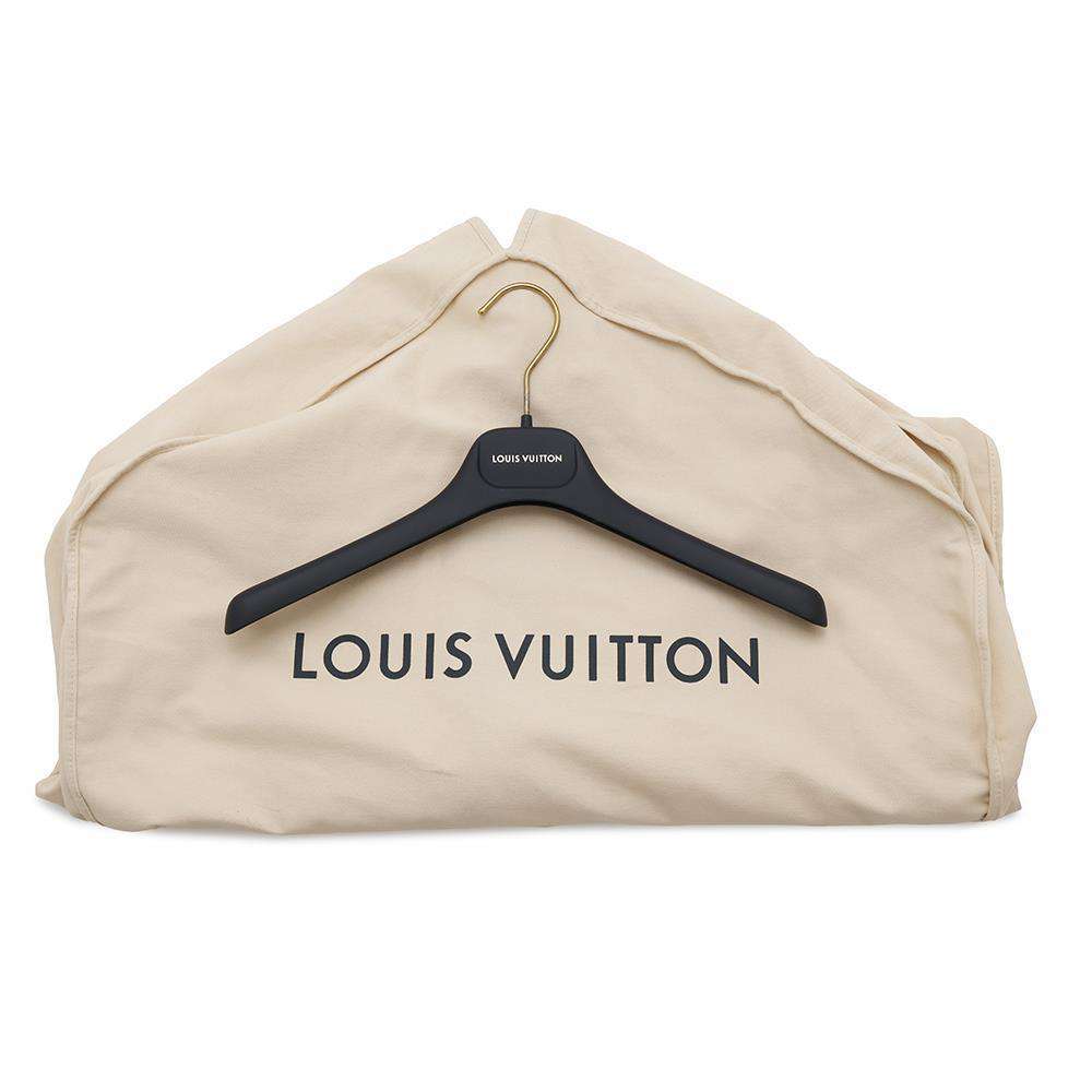 LOUIS VUITTON Short pillow puffer wrap coat Size 38 Black/Brown1AA8YC Nylon100% Leather