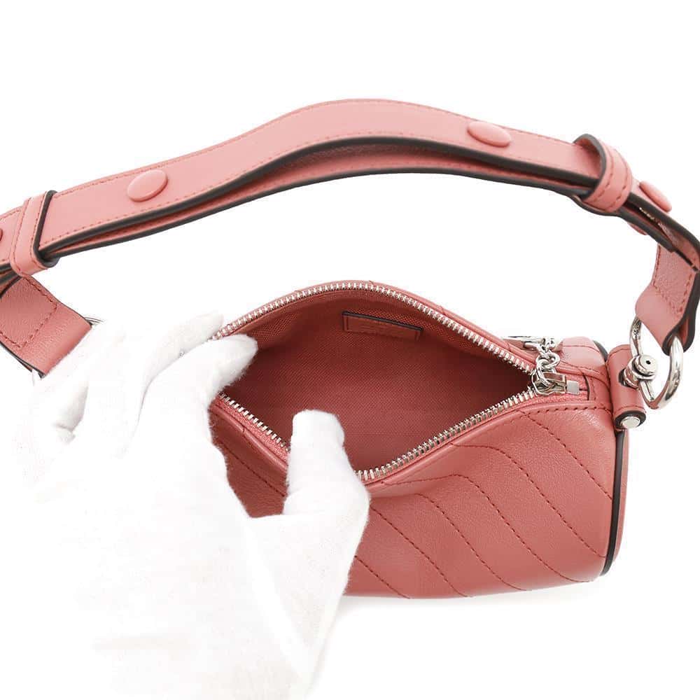 GUCCI Blondie Shoulder Bag Pink760170 Leather
