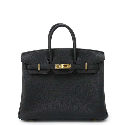 HERMES Birkin Black Togo Leather Size 25