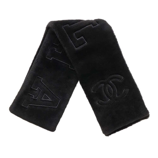 CHANEL Coco Neige Scarf BlackAAA430 Mouton100%