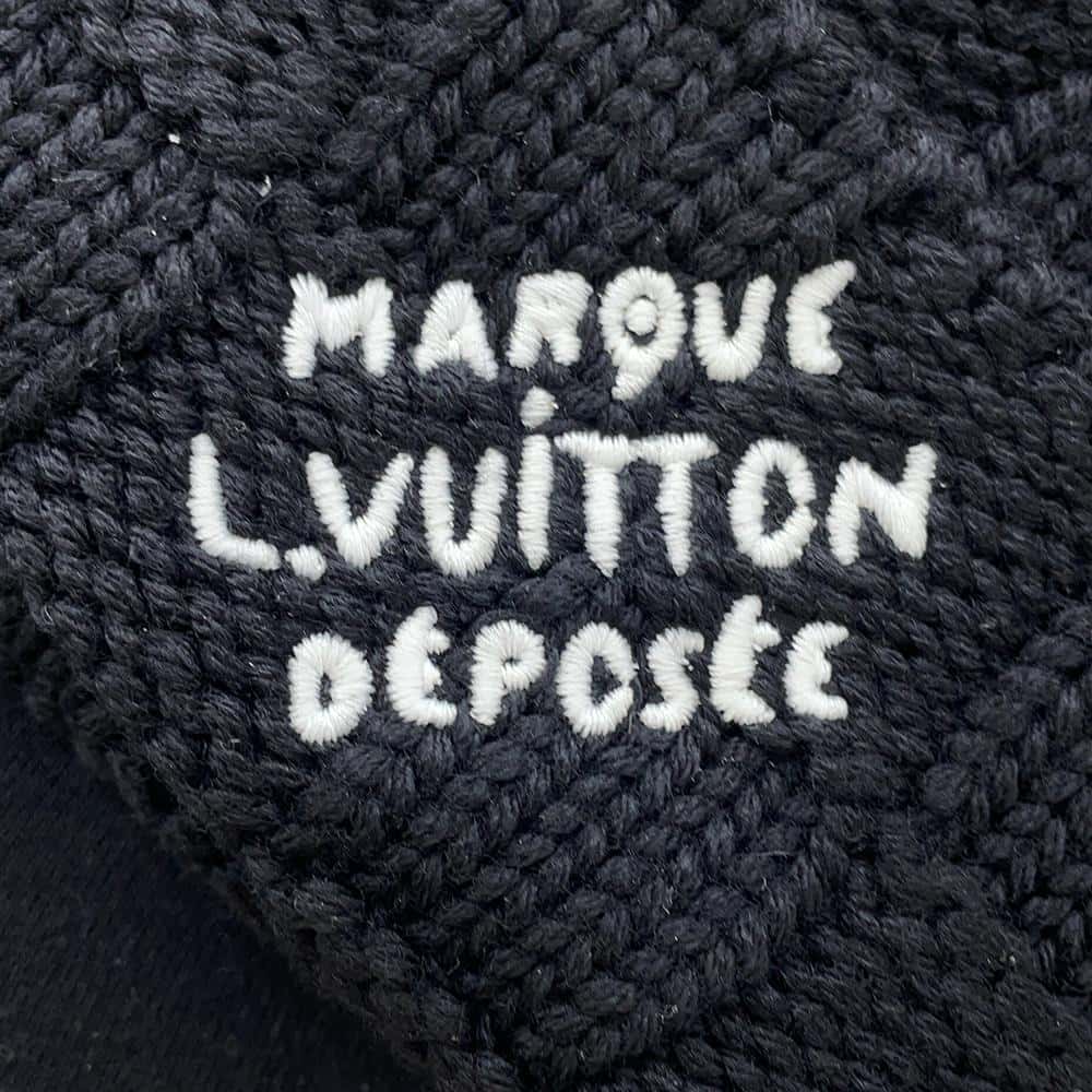 LOUIS VUITTON Beanie Damier Heritage Snug Size S BlackM92739 Wool 100%