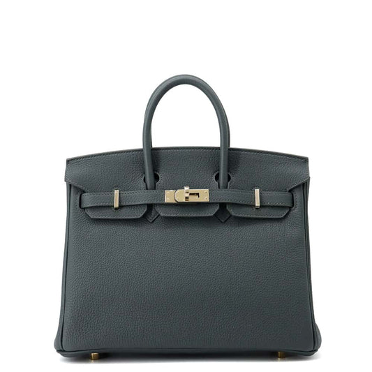 HERMES Birkin Vert Mangrove Togo Leather Size 25