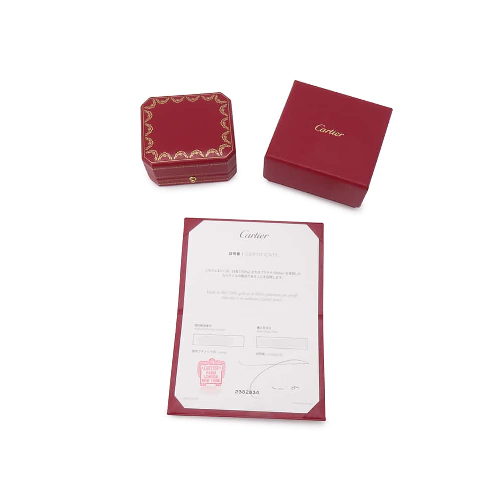 CARTIER Damour Earrings Size XSB8301213 18K White Gold