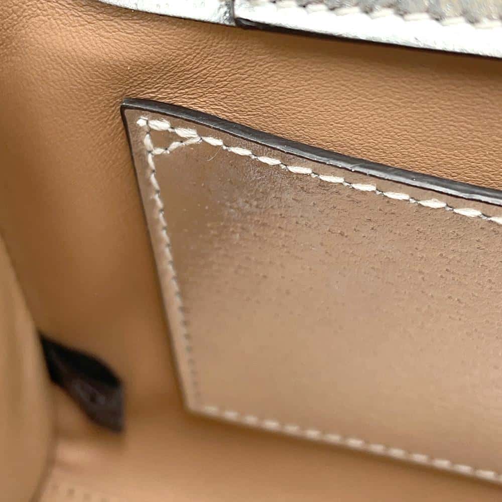 GUCCI Bamboo Diana Shoulder Silver702732 Leather Size Mini