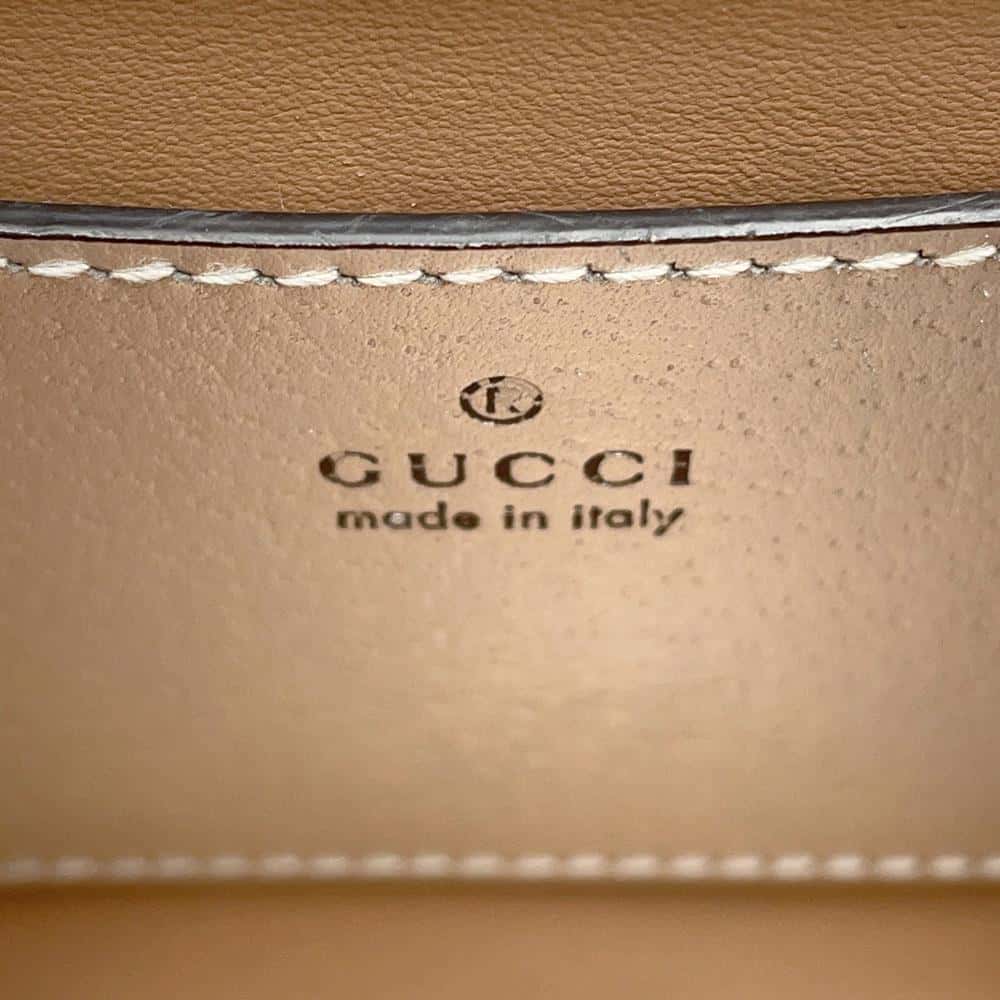 GUCCI Bamboo Diana Shoulder Silver702732 Leather Size Mini