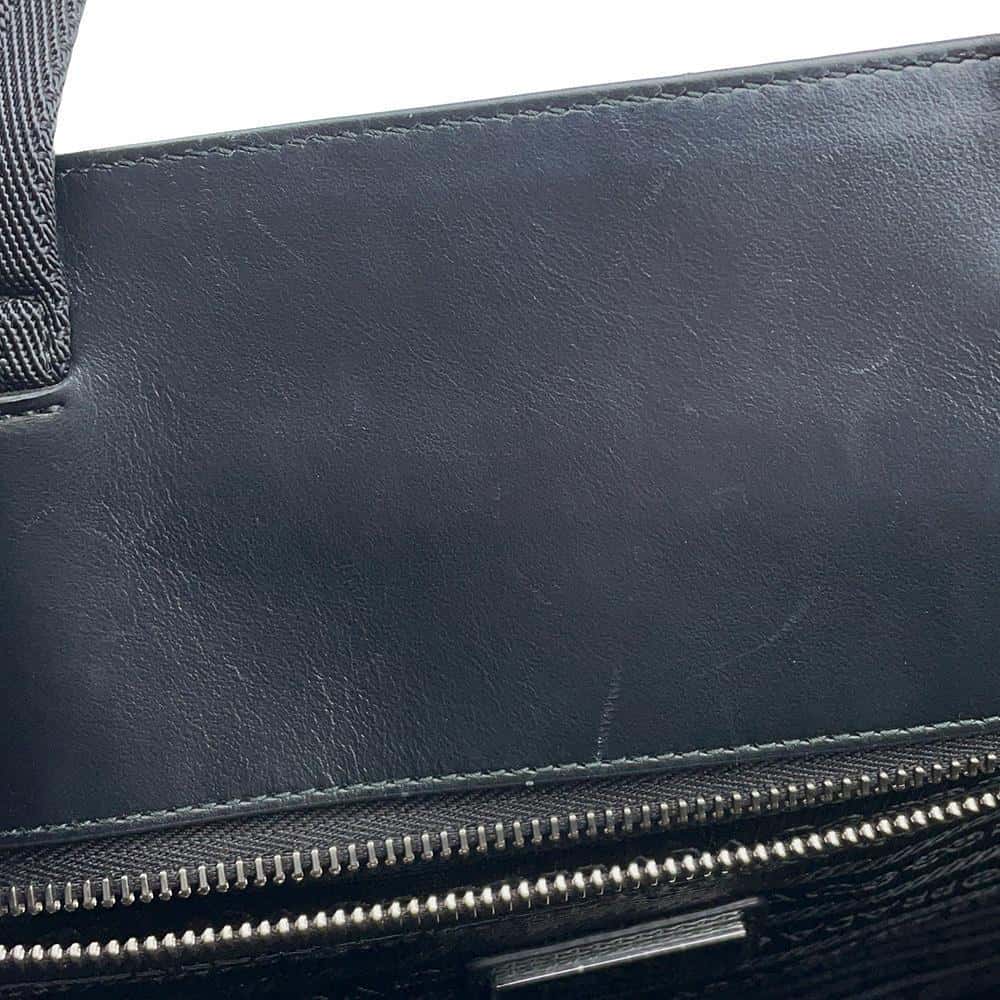 PRADA Tote Silver2VG113 BrushedLeather