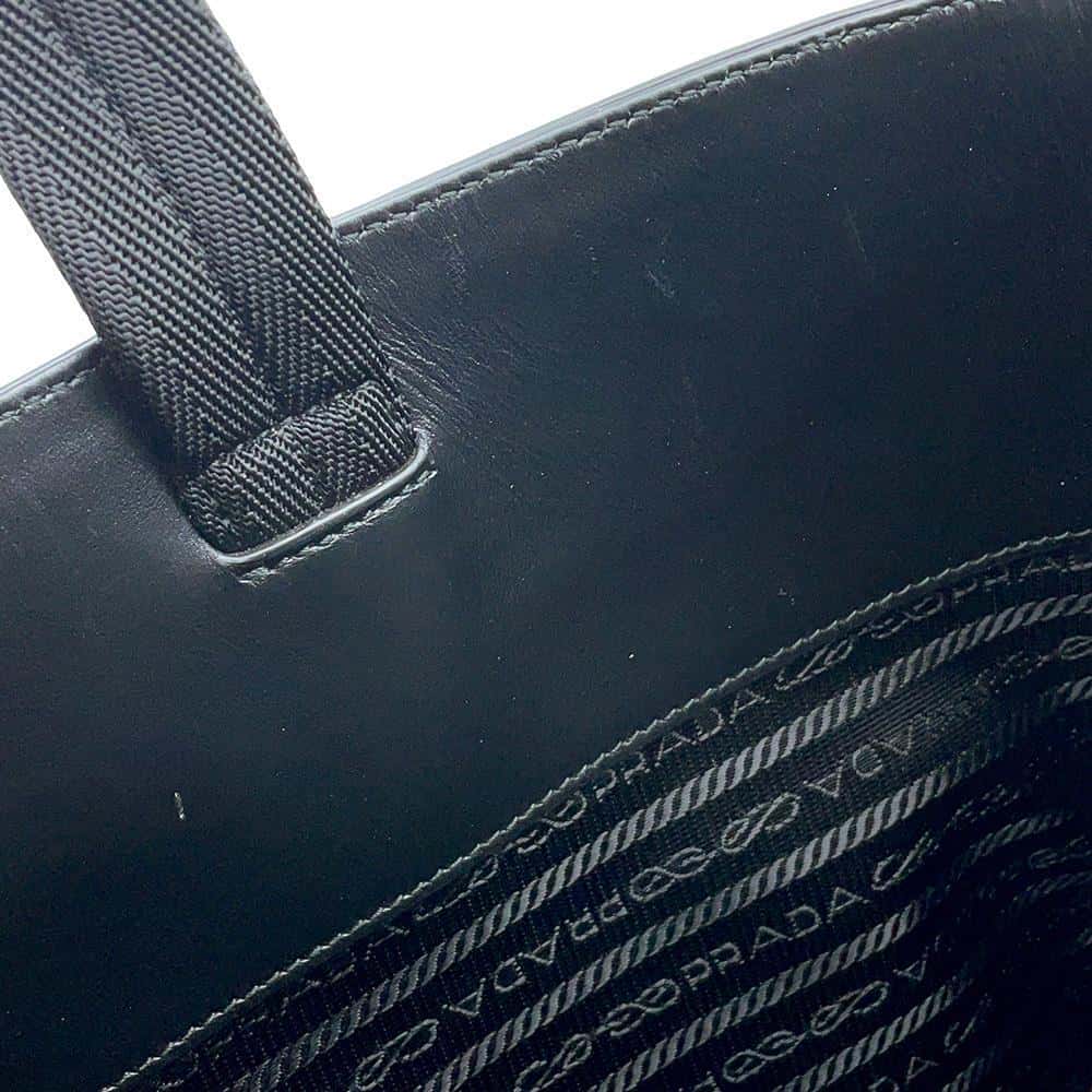 PRADA Tote Silver2VG113 BrushedLeather