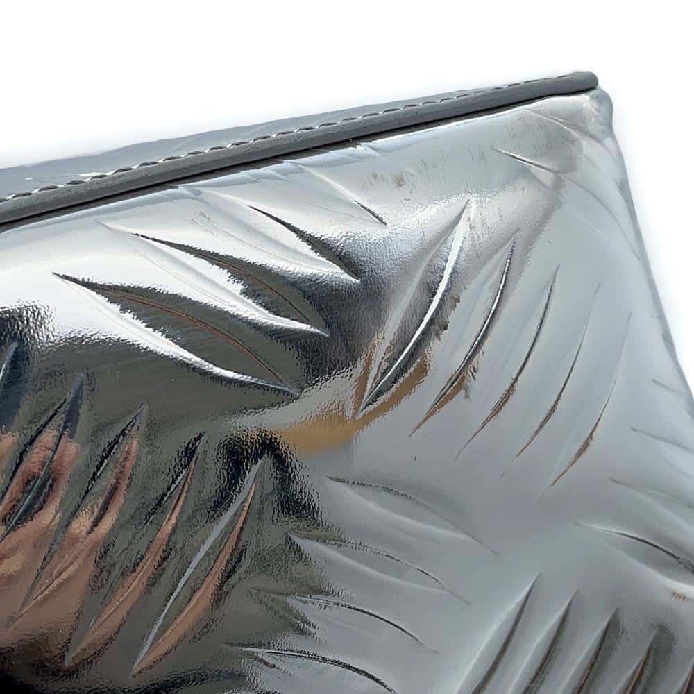 PRADA Tote Silver2VG113 BrushedLeather