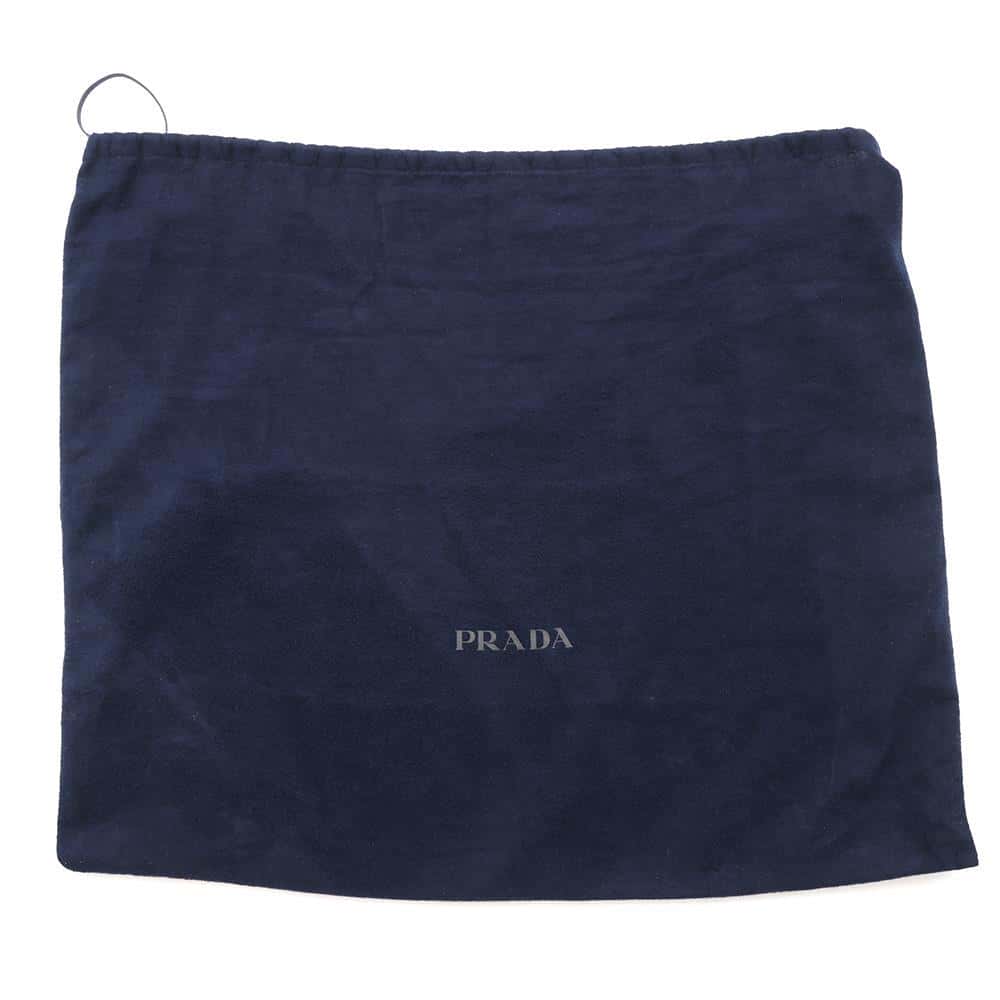 PRADA Tote Silver2VG113 BrushedLeather