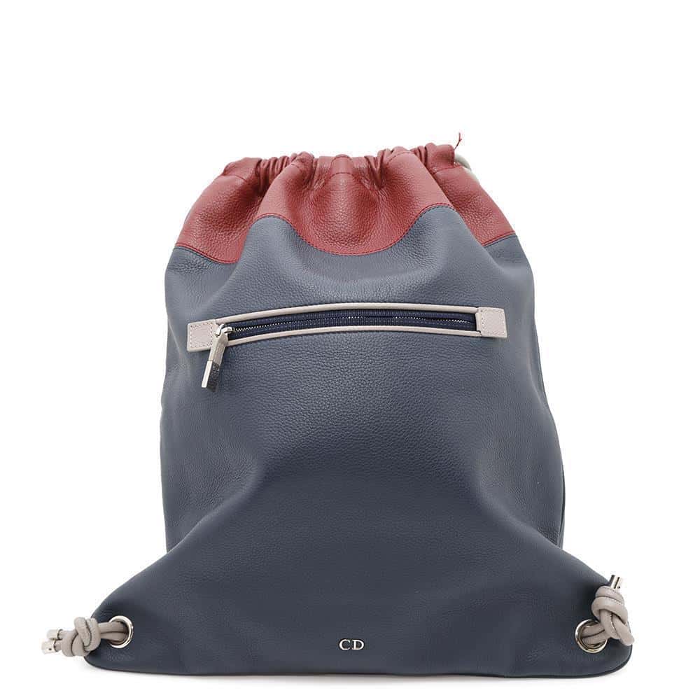 Dior Dior Homme Backpack Navy/Red Leather