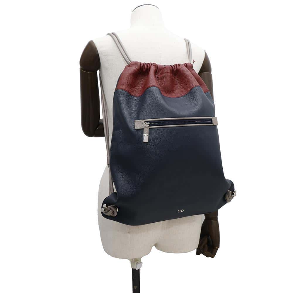 Dior Dior Homme Backpack Navy/Red Leather