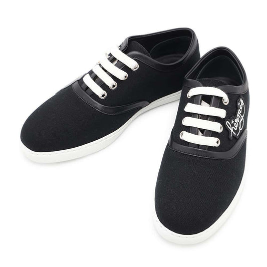 HERMES Innocent Sneakers Black Canvas Size 36.5