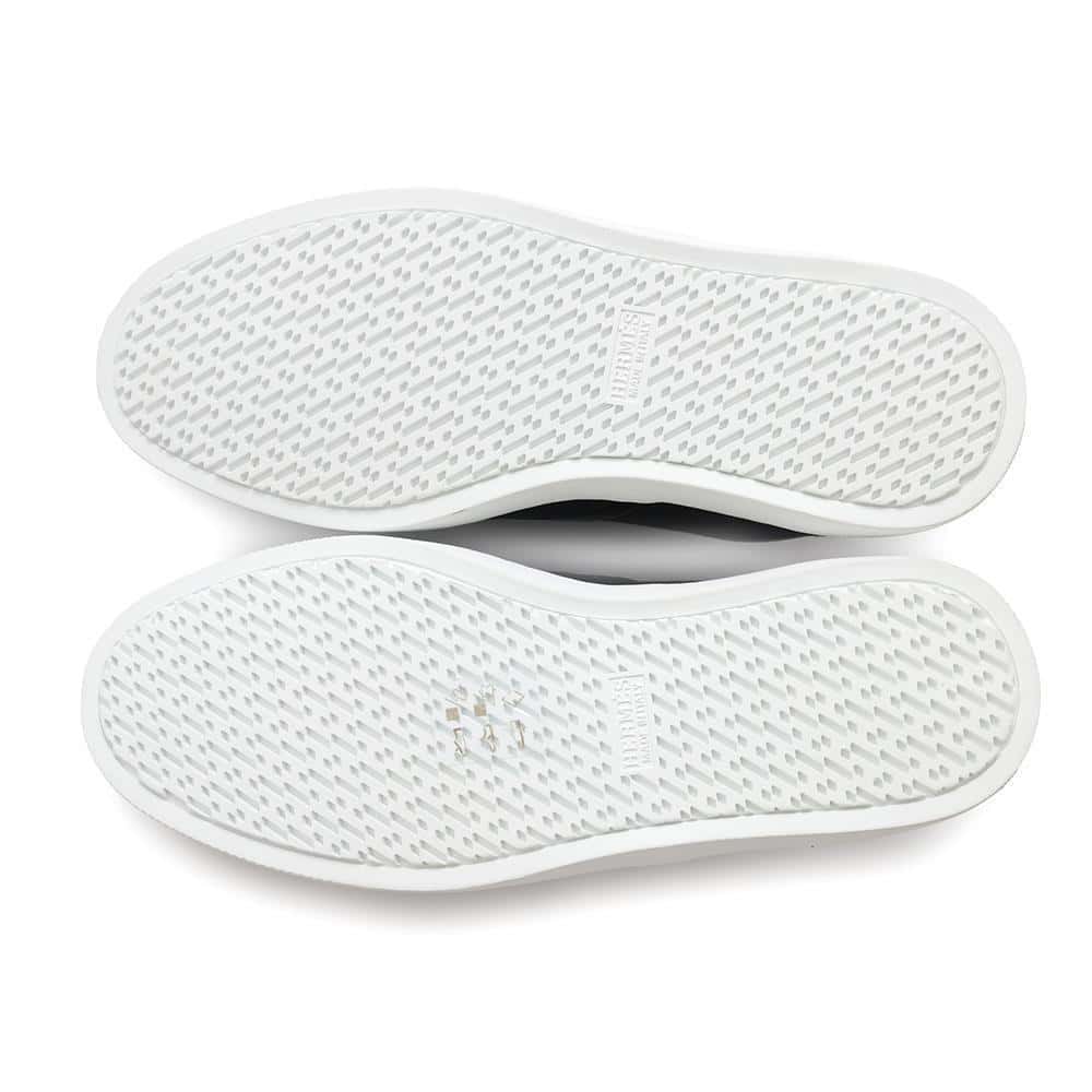 HERMES Innocent Sneakers Black Canvas Size 36.5