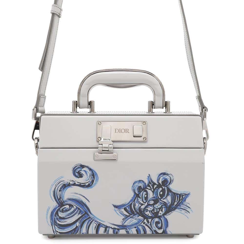 Dior Dior Padlock Dior Lock 2WAYBag Kenny Scharf Collaboration Gray/Blue1LXP0199UCK Leather