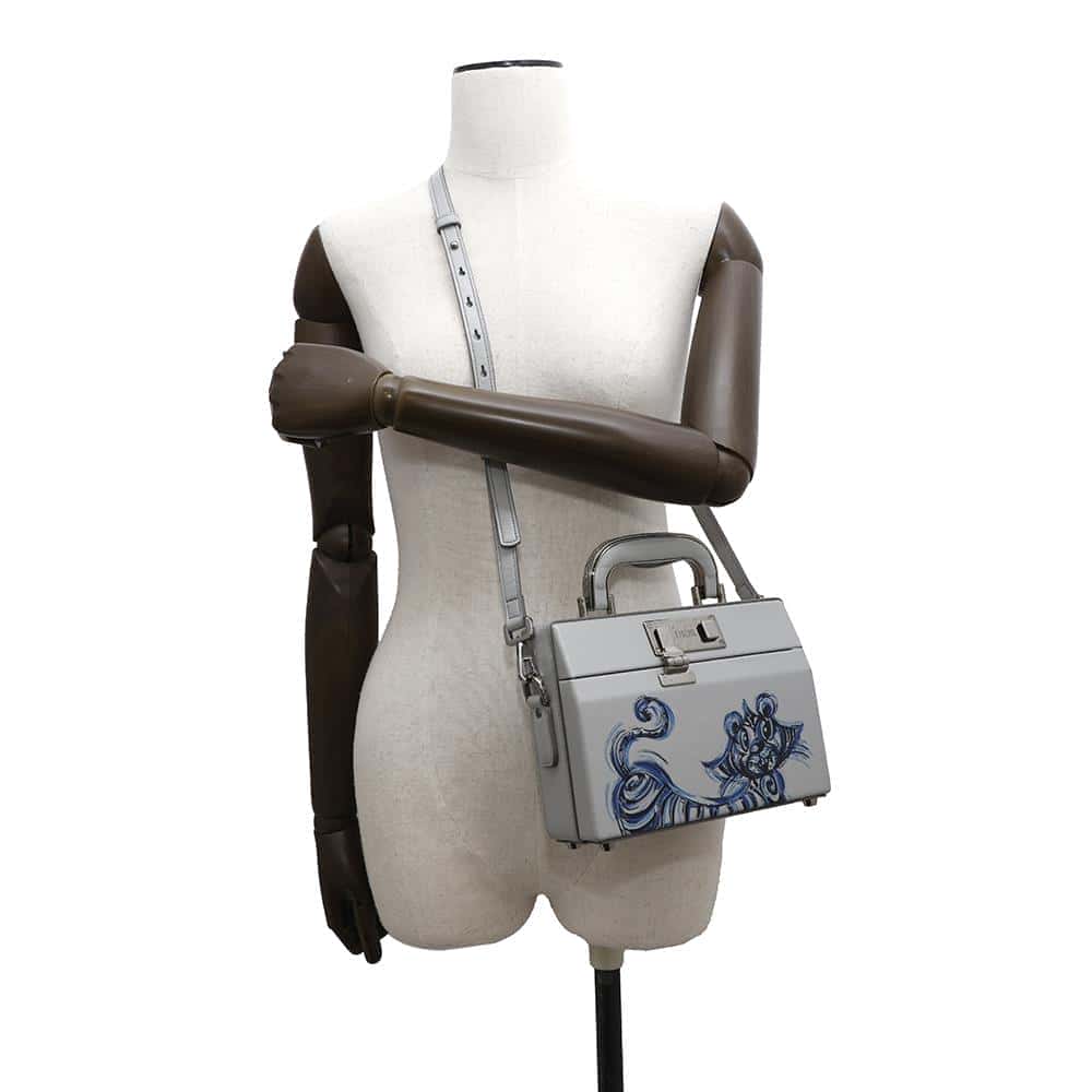 Dior Dior Padlock Dior Lock 2WAYBag Kenny Scharf Collaboration Gray/Blue1LXP0199UCK Leather