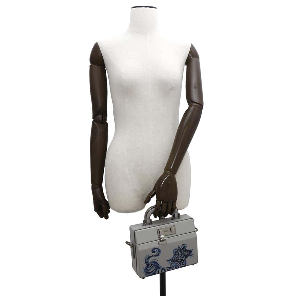 Dior Dior Padlock Dior Lock 2WAYBag Kenny Scharf Collaboration Gray/Blue1LXP0199UCK Leather