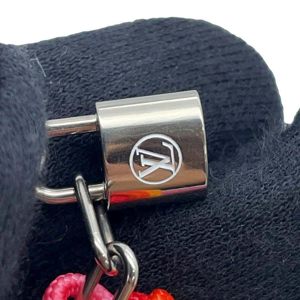 LOUIS VUITTON Bracelet Silver Lock It Virgil Abloh Righe Rainbow Righe RainbowQ05269 Titanium