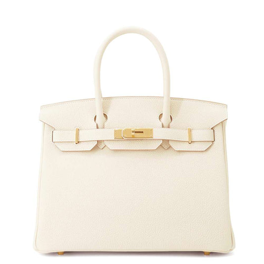 HERMES Birkin Craie Togo Leather Size 30