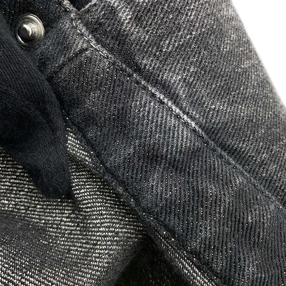 CHANEL COCO Button Denim Jacket Size 36 BlackP74033 Cotton 70% Viscose 18% Polyester 12%