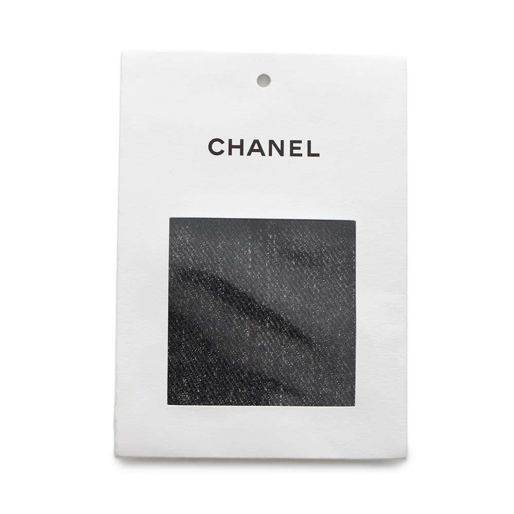 CHANEL COCO Button Denim Jacket Size 36 BlackP74033 Cotton 70% Viscose 18% Polyester 12%