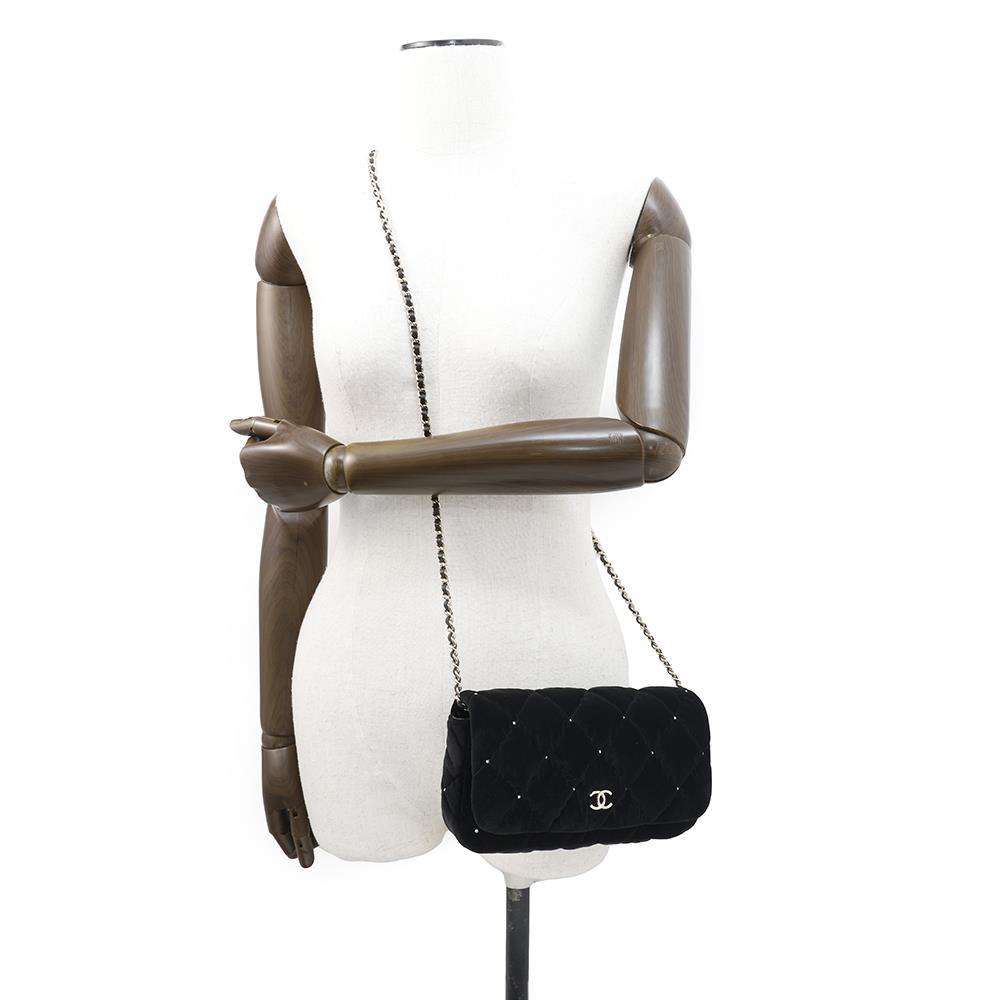 CHANEL Matelasse ChainShoulder BlackAP4159 Velvet