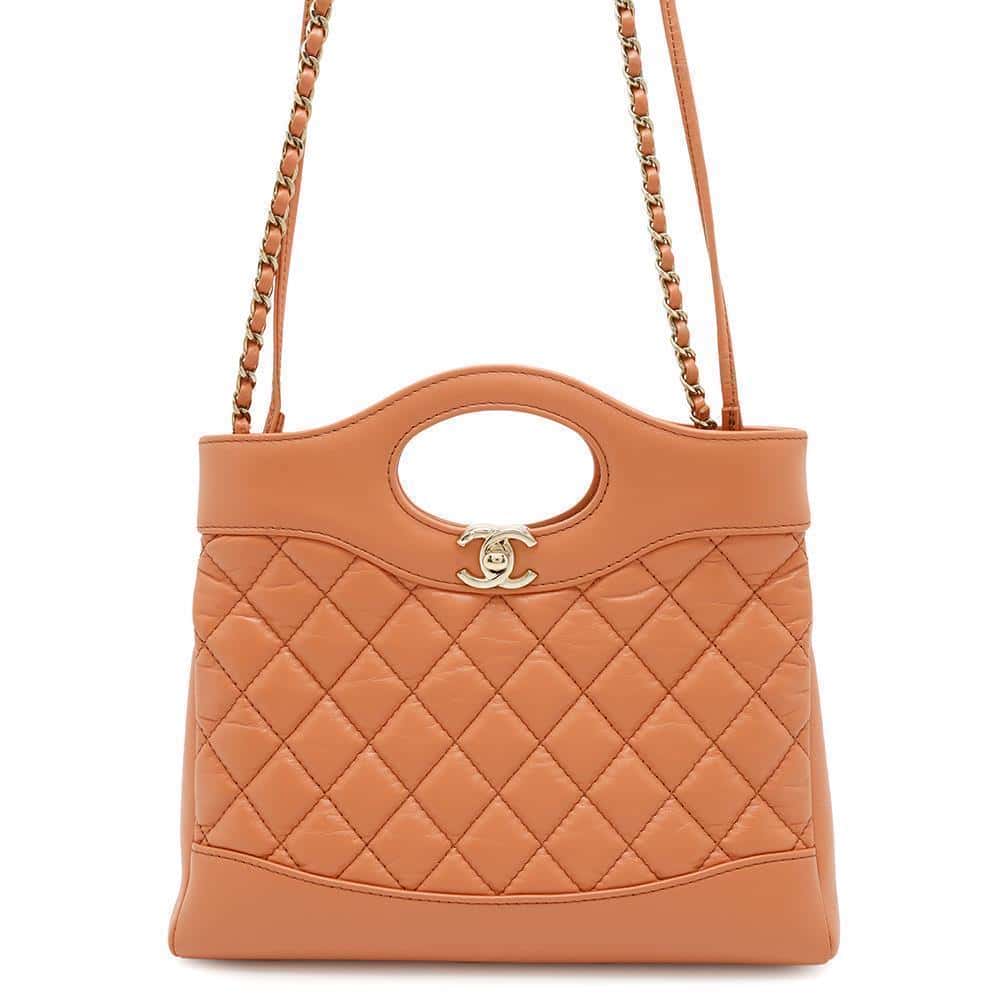 CHANEL CHANEL31 Mini Shopping Bag OrangeAS4133 Calf Leather Size Mini