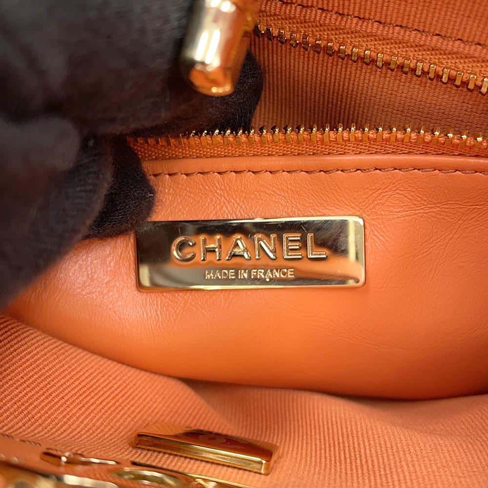 CHANEL CHANEL31 Mini Shopping Bag OrangeAS4133 Calf Leather Size Mini