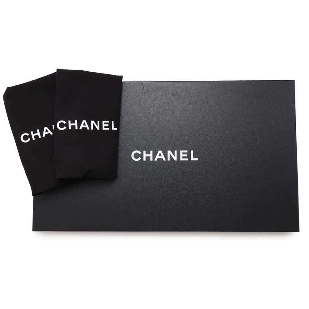 CHANEL chain long boots BlackG39171 Leather