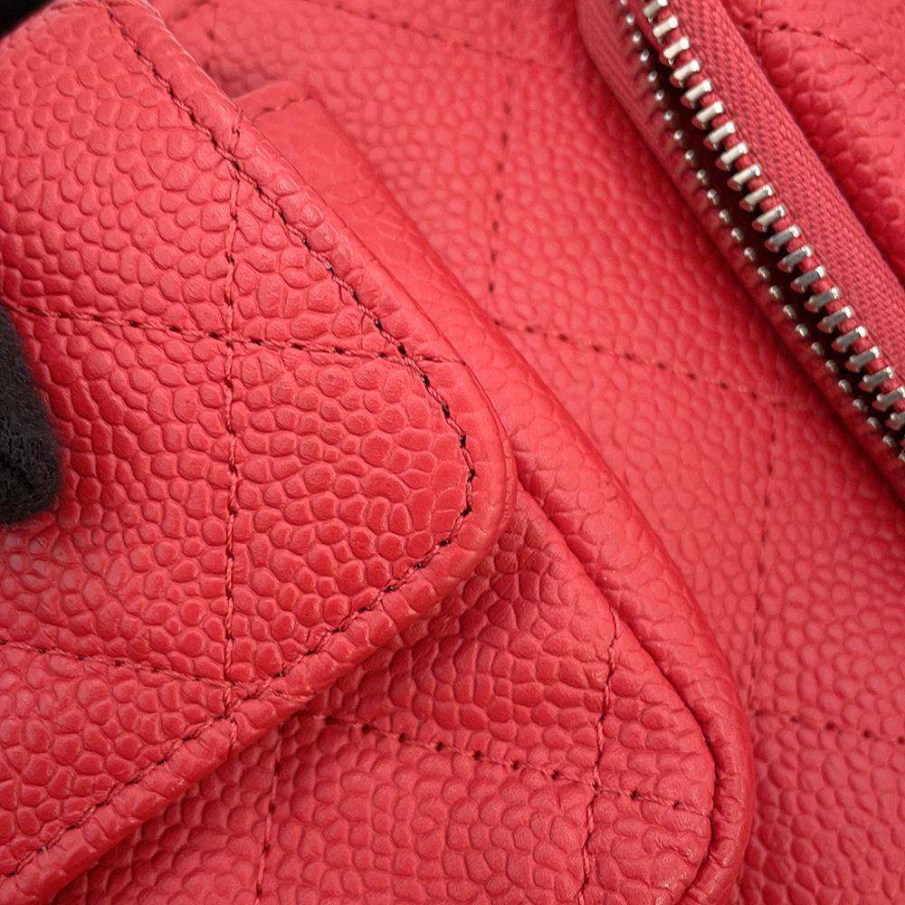 CHANEL Multi-pocket business bag Red Caviar Leather