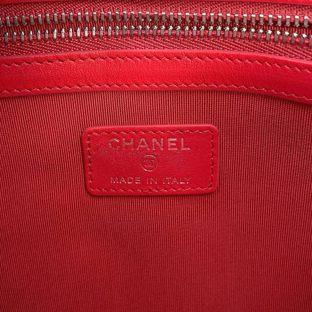 CHANEL Multi-pocket business bag Red Caviar Leather