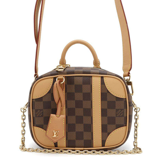 LOUIS VUITTON Valisette Souple BrownN50065 Damier Ebene Canvas Size BB