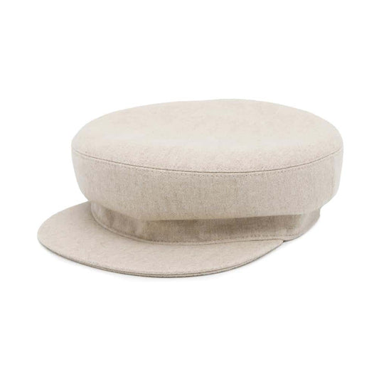 HERMES Cap Deauville Size 58 Greige Cashmere100%
