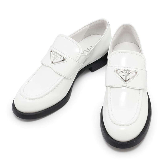 PRADA loafers White1D329N Patent Leather Size 36