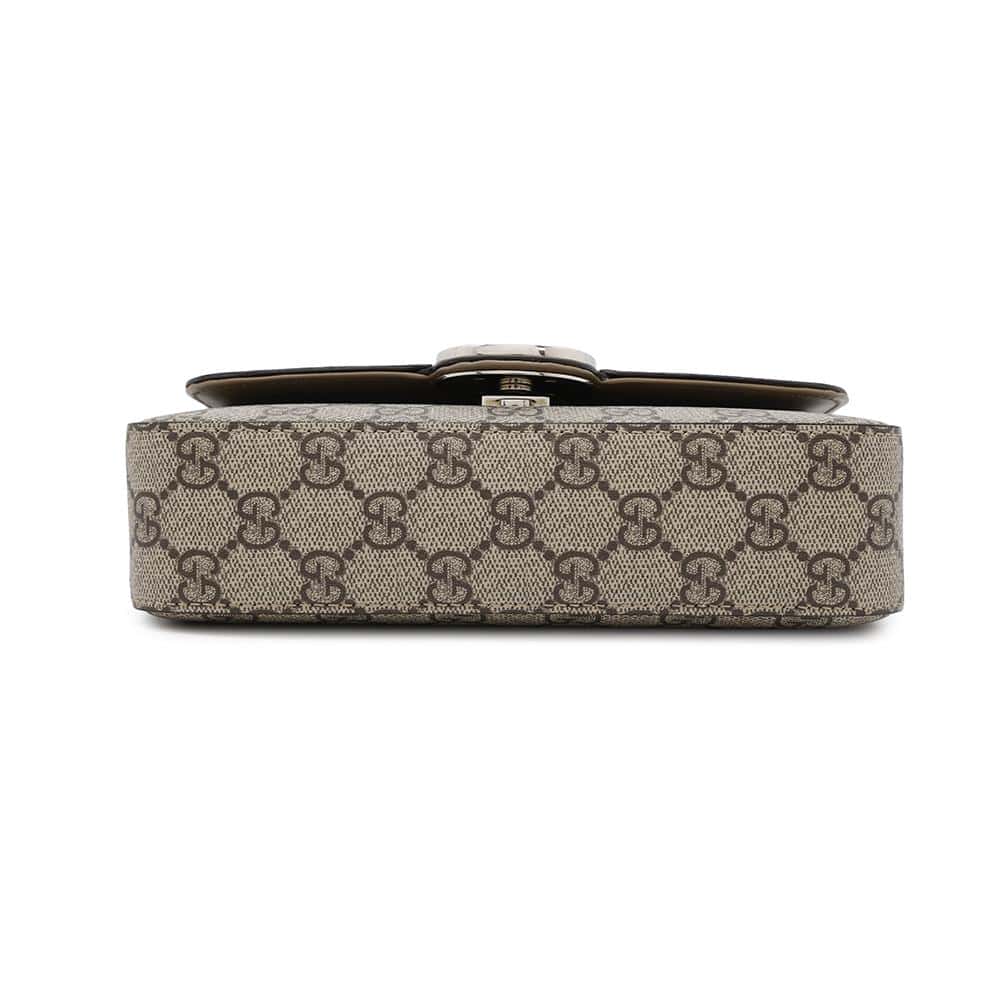 GUCCI PETITE GG GG Supreme Mini ChainShoulder Bag Beige/Brown739722 PVC Leather Size Mini