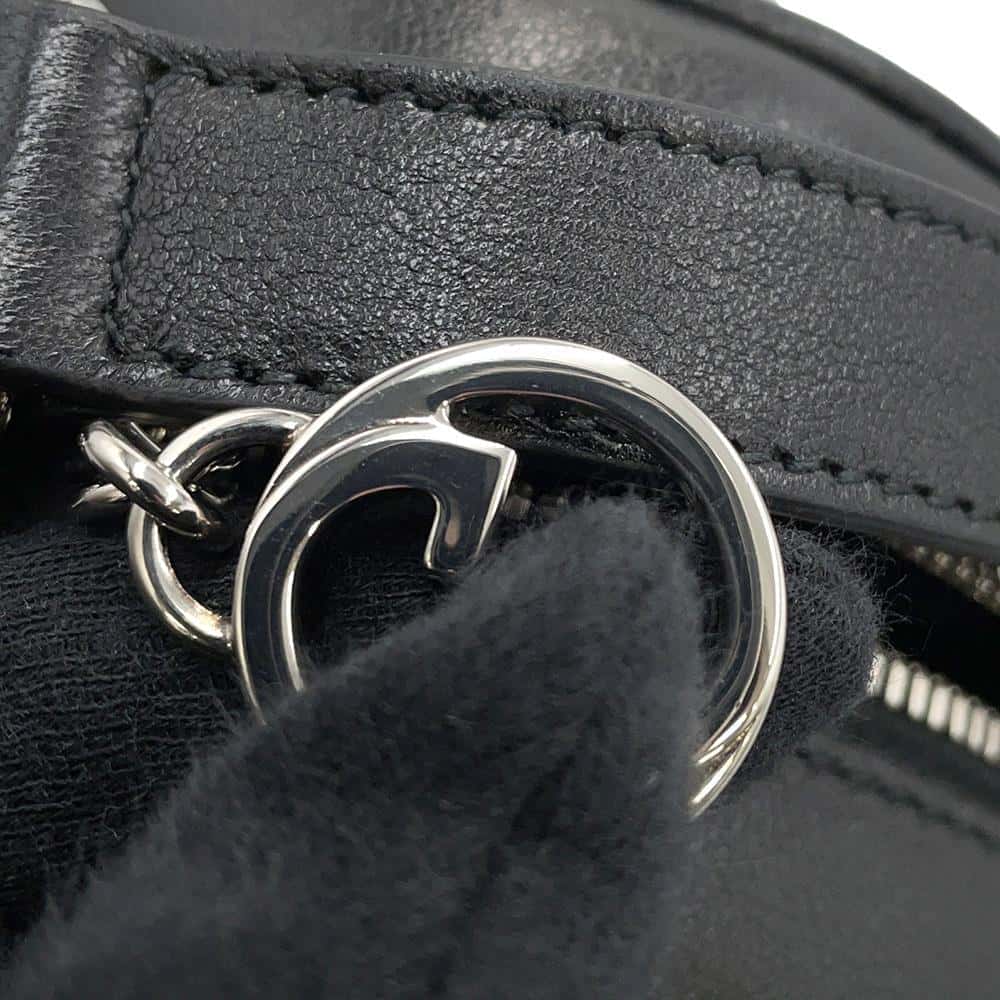 GUCCI Blondie Shoulder Bag Black760175 Leather