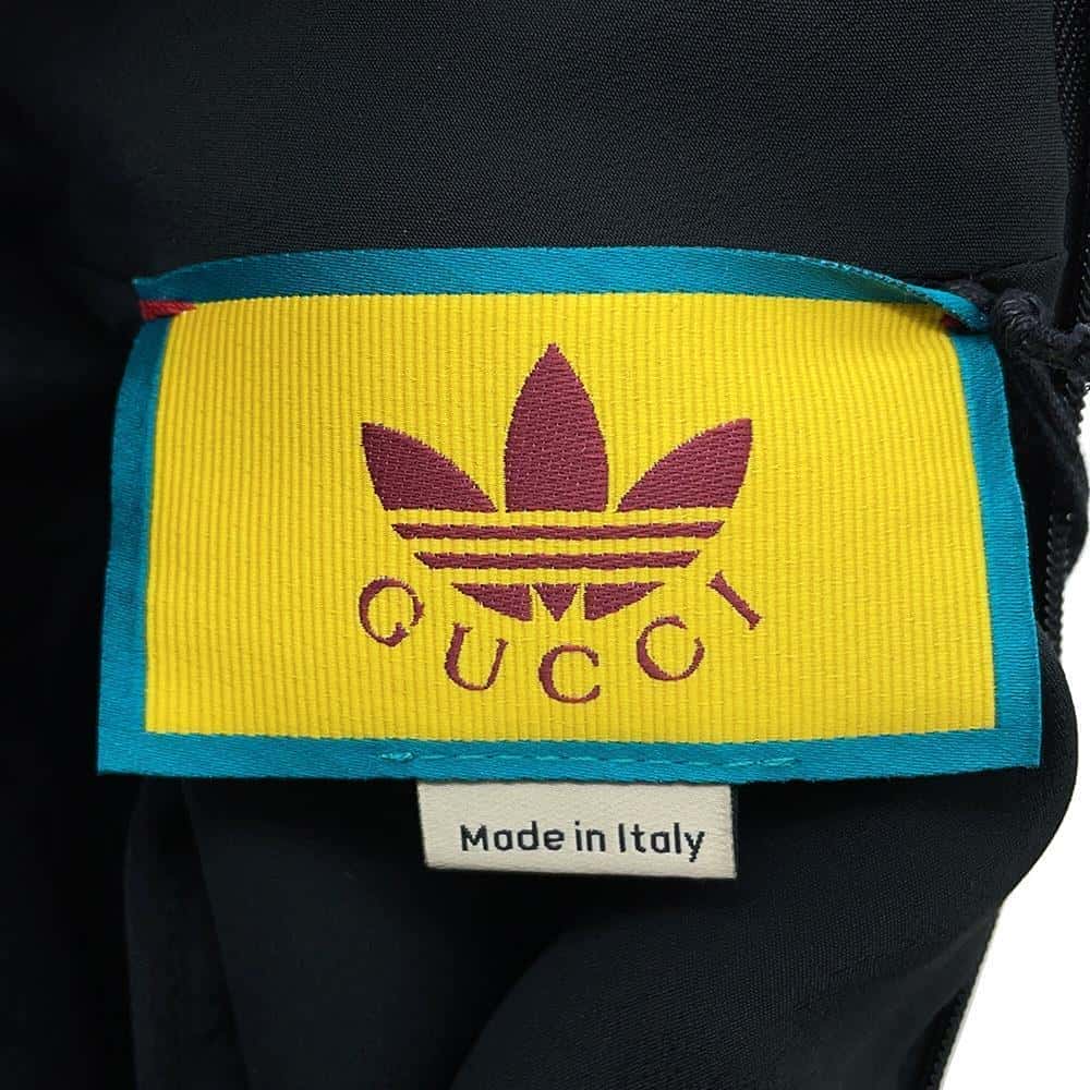 GUCCI Adidas collaboration Dress Size 40 Black/White Rayon 80% Silk 20%