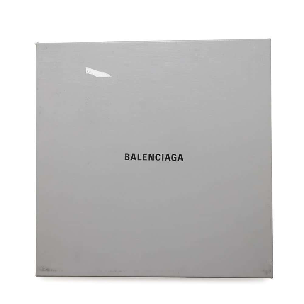 BALENCIAGA Painted Effect Strike Boots Black/White670632 Nylon Size 36