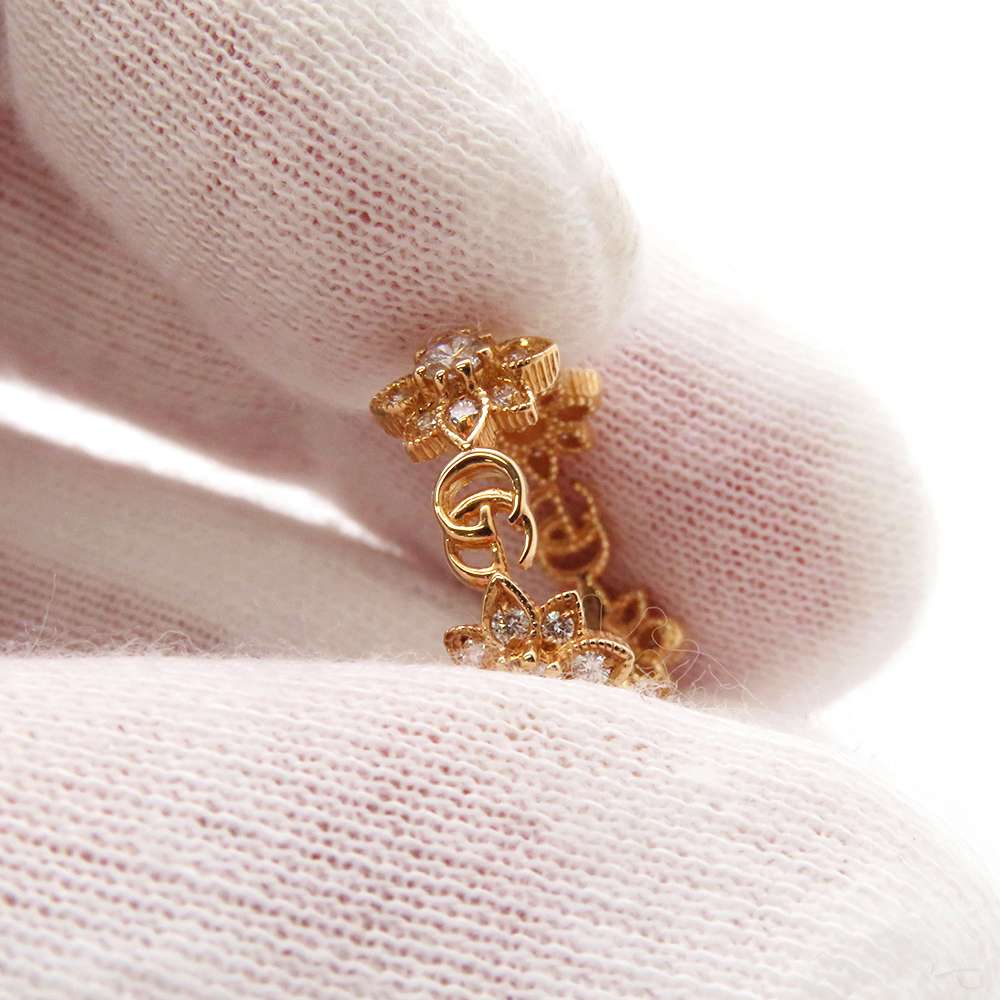 GUCCI Flora Ring Size #11 18K Yellow Gold