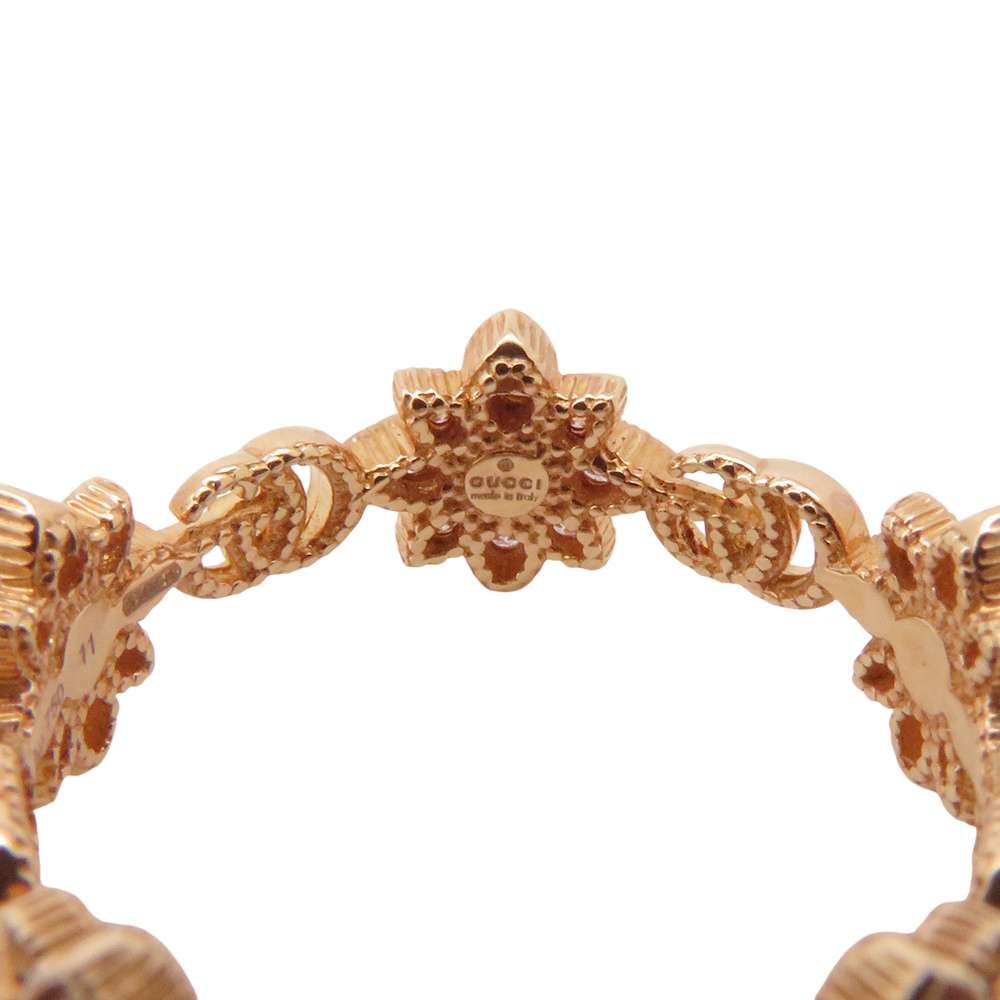 GUCCI Flora Ring Size #11 18K Yellow Gold