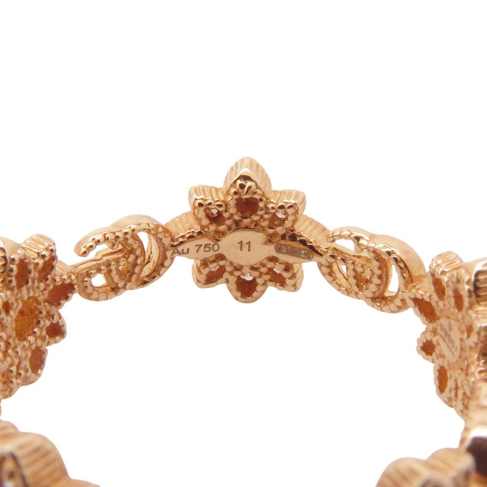 GUCCI Flora Ring Size #11 18K Yellow Gold